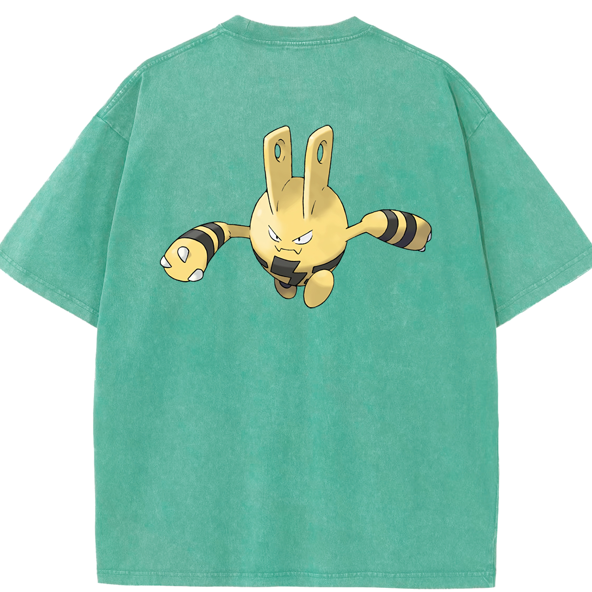 （画像用） ポケットモンスター Pokémon 綿100% ヴィンテージ風 半袖Tシャツ（背面プリント）